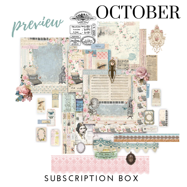 October Subscription Box and Digital Collection - $38.00 EACH WITH SUBSCRIPTION