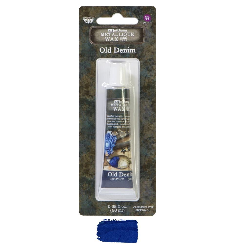 Finnabair Art Alchemy Metallique Wax  - Old Denim