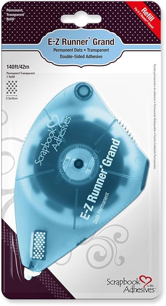 3L - Scrapbook Adhesives - E-Z Runner - Permanent Dots - Grand - Refill