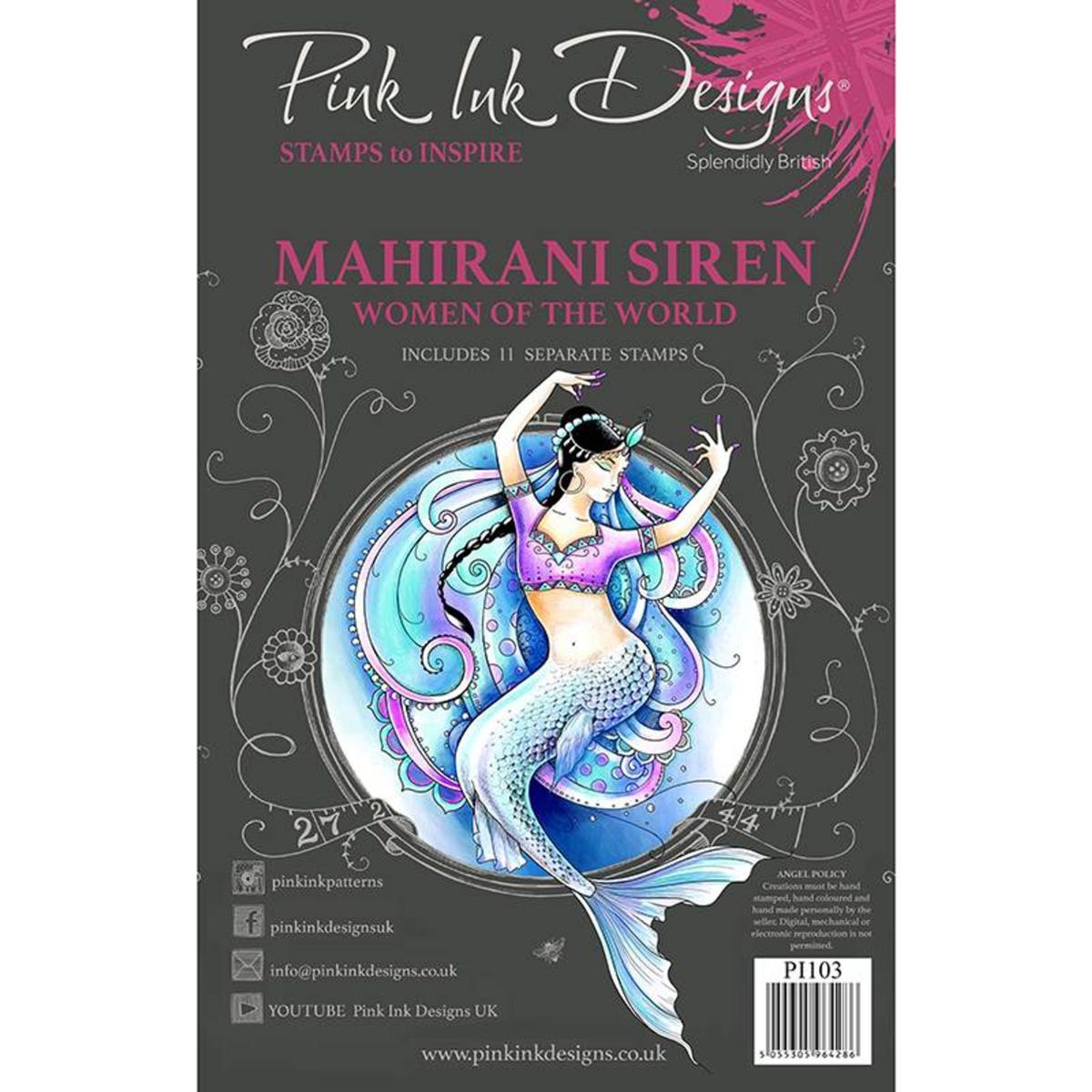 Pink Ink Designs - Mythical Series - Mahirani Siren Stamp Set