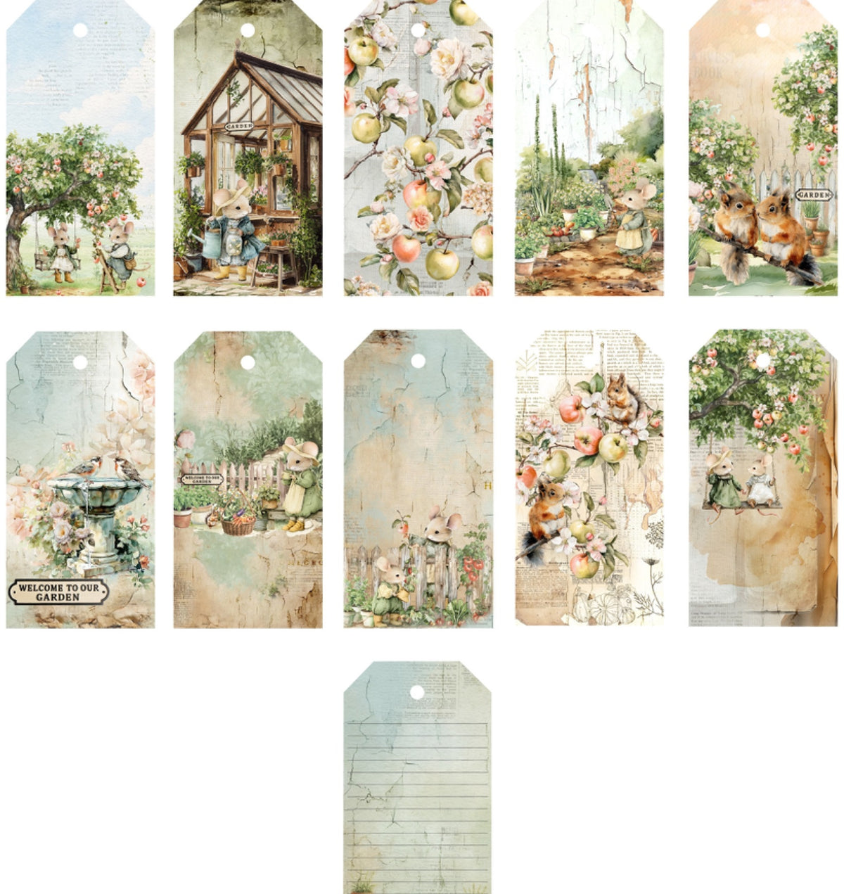 Prima Marketing - Homegrown - Tag Collection - The 3 Girls Tale
