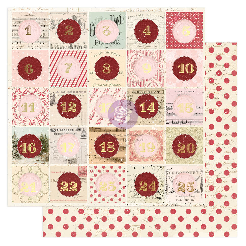 Prima Marketing - 25 & Peppermint - 12x12 Paper Pack Collection - Frank Garcia