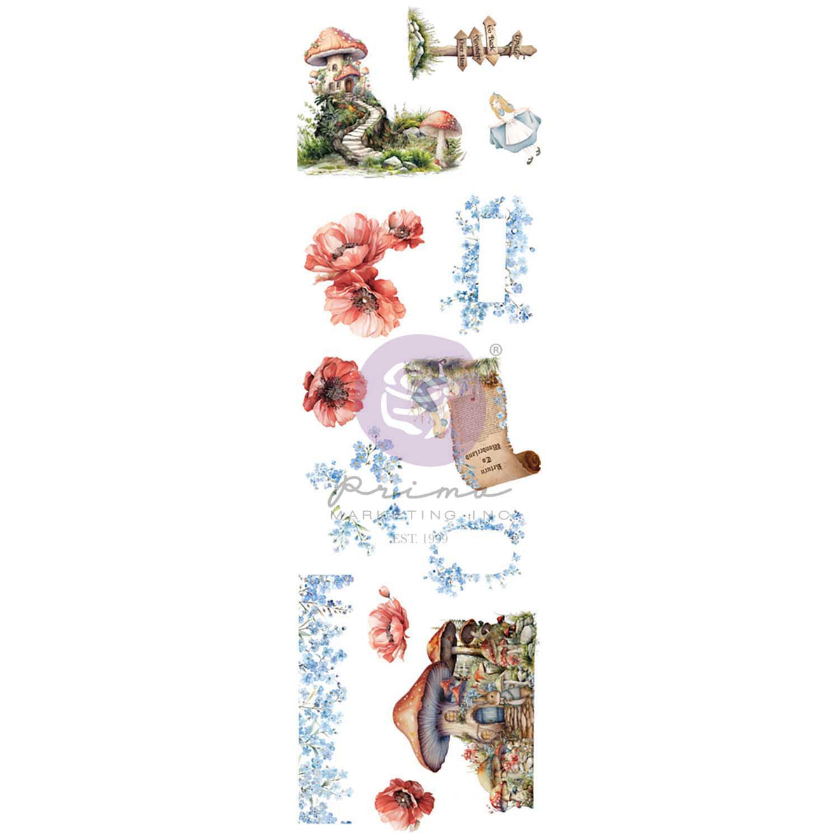 Prima Marketing - Return to Wonderland Collection - Sticker Roll
