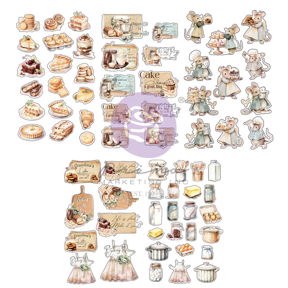 Prima Marketing - The Home Baker Collection - Sticker Roll