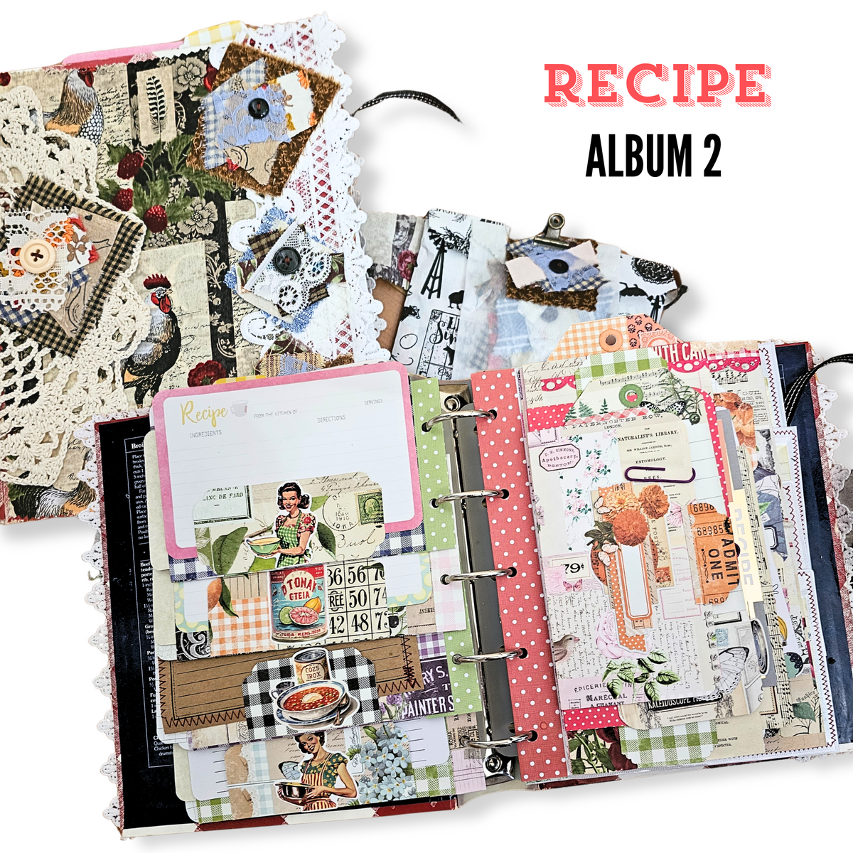 Handcrafted Recipe Album - Americana Retro - Album 2 - SOLD