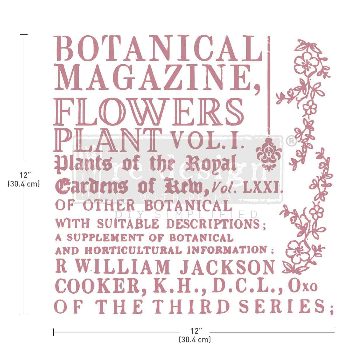 Redesign by Prima - Decor Stamp - Botanical Encyclopedia