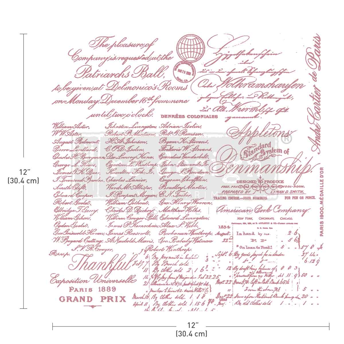 Redesign by Prima - Decor Stamp - Handwritten Notes