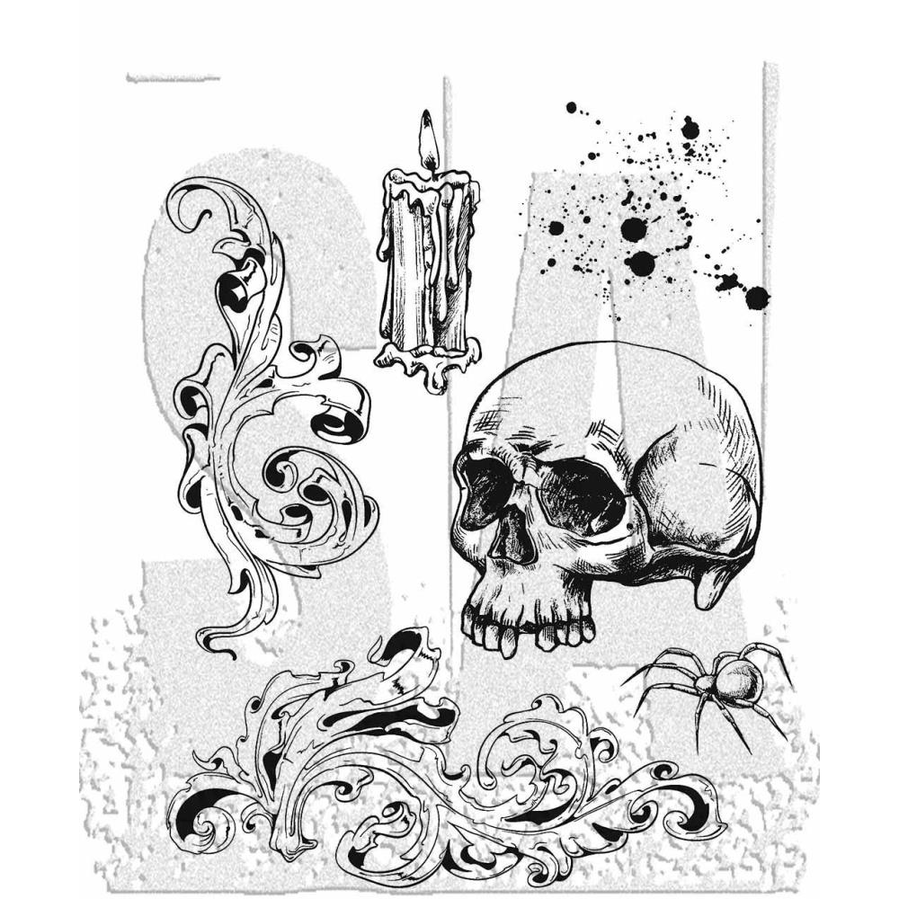 Stampers Anonymous - Tim Holtz Cling Rubber Stamp - Foreboding - PRE-ORDER