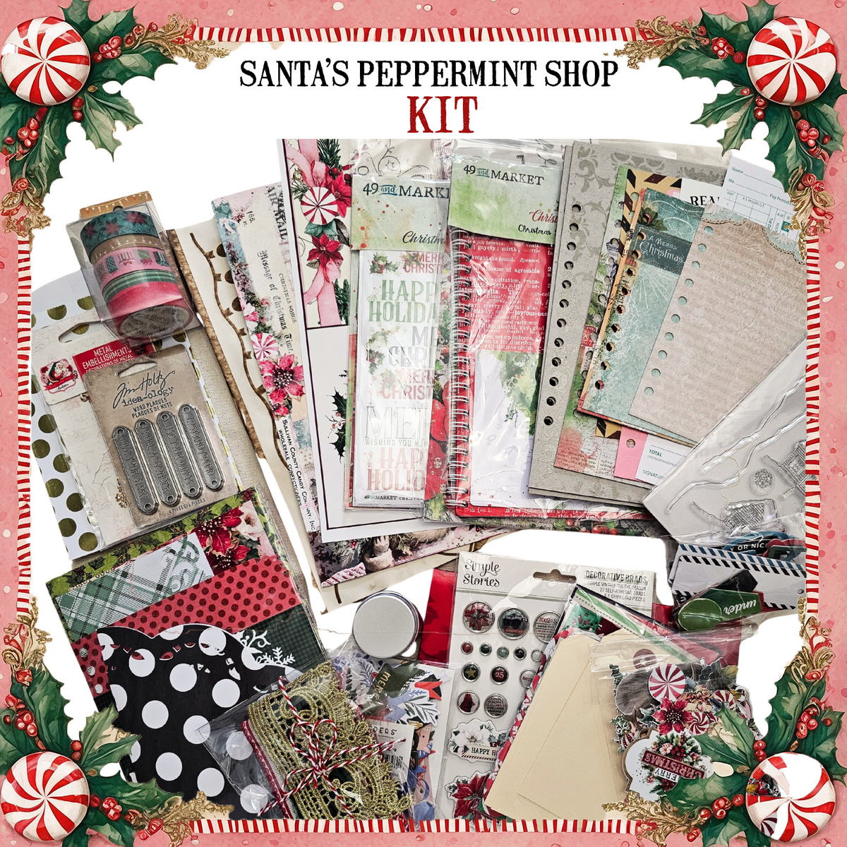 Santa's Peppermint Shop Album Kit - Dreamz Etc.