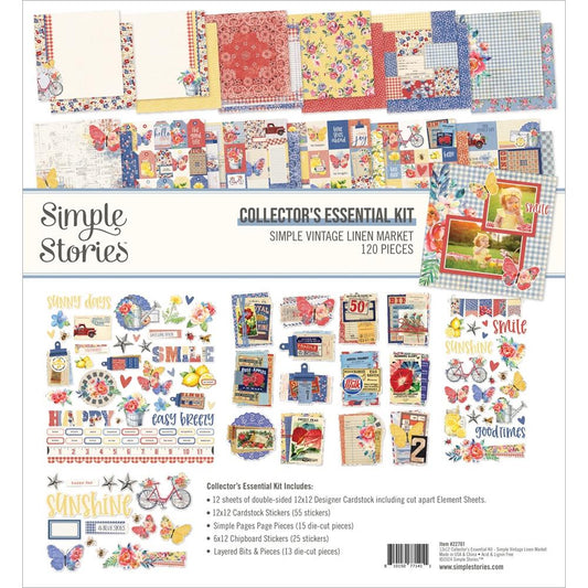Simple Stories - Simple Vintage Collector's Essentials Kit - Simple Vintage Linen Market