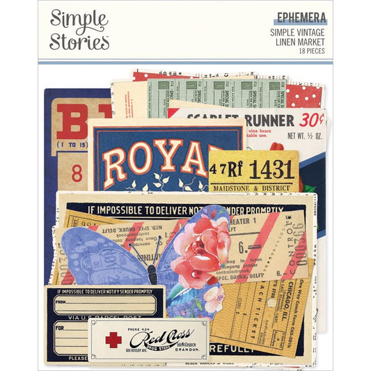 Simple Stories - Simple Vintage - Linen Market Ephemera