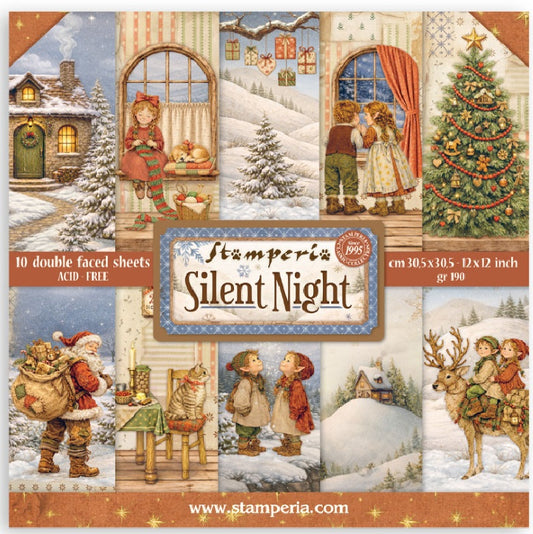 Stamperia Silent Night 12x12 Paper Pad - Double-Sided