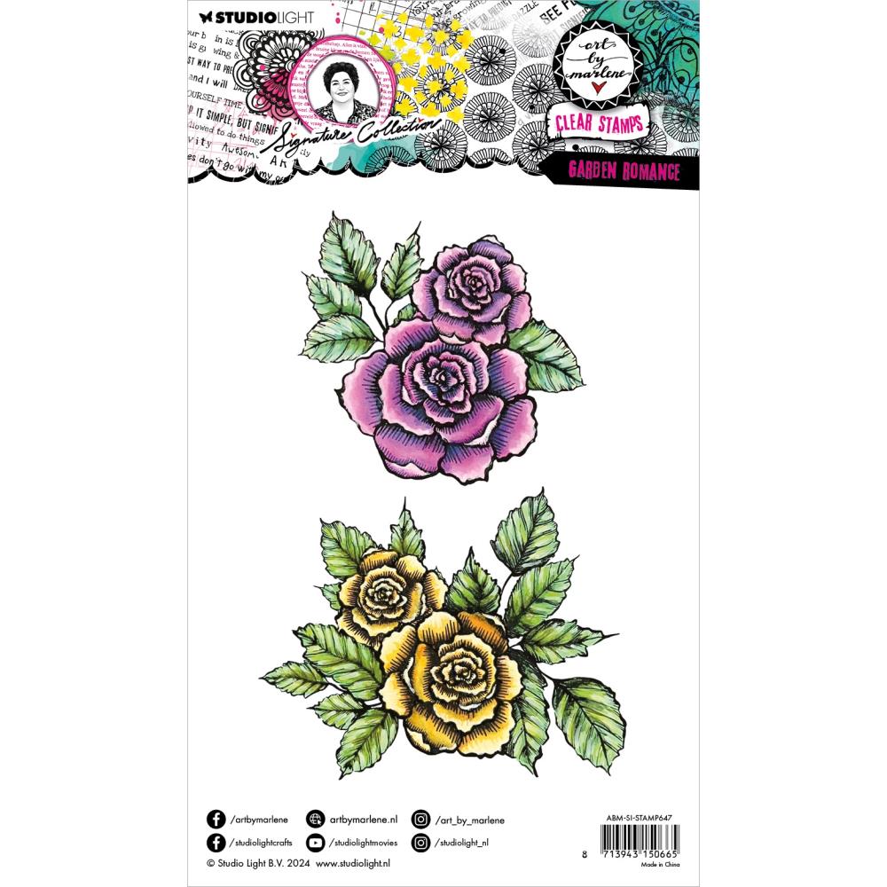 Studio Light - Art by Marlene - Garden Romance Stamp Set