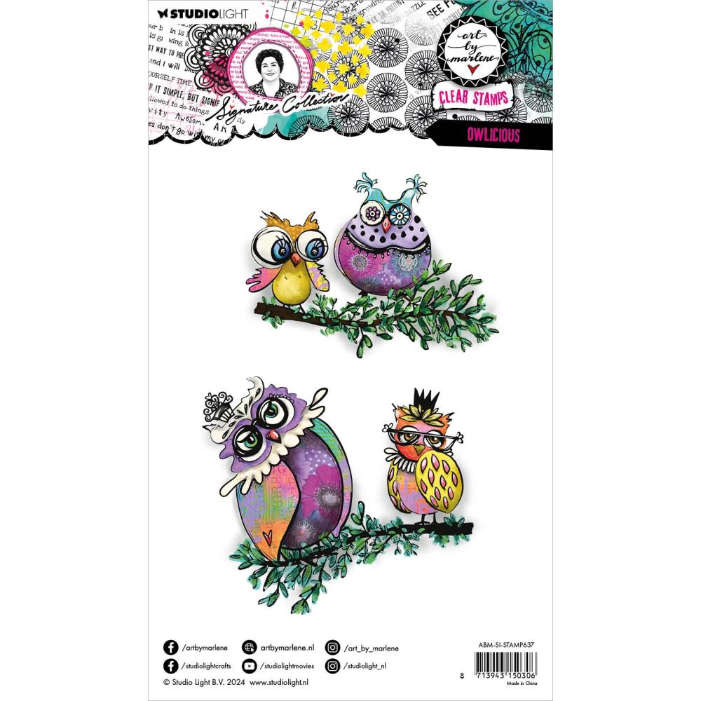 Studio Light - Art by Marlene - Owlicious Stamp Set
