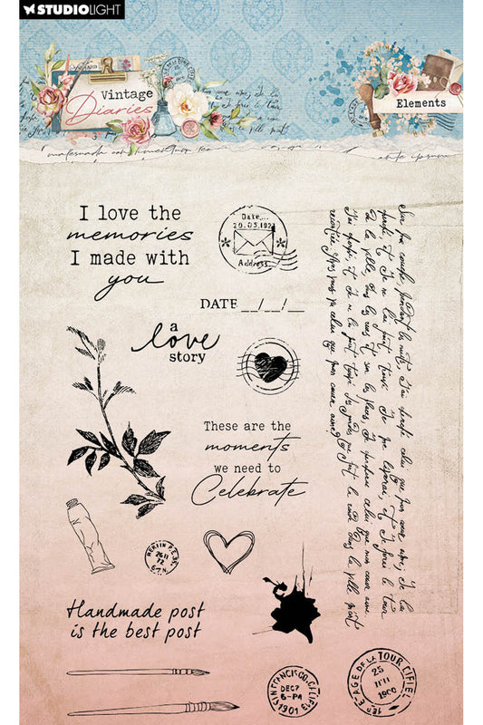 Studio Light - Vintage Diaries- Elements Stamp Set