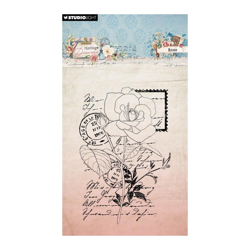 Studio Light Vintage Diaries - NR 654 Rose Stamp