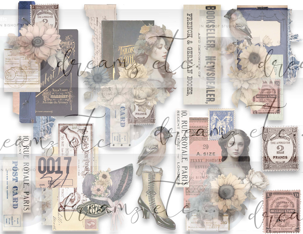 Sunflower Vignettes - Digital Journal Kit