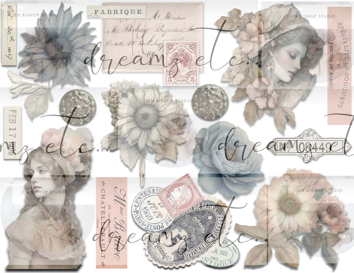 Sunflower Vignettes - Digital Journal Kit