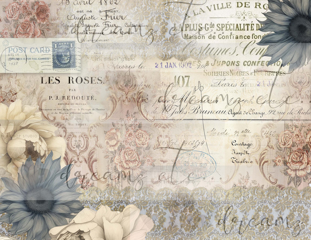 Sunflower Vignettes - Digital Journal Kit