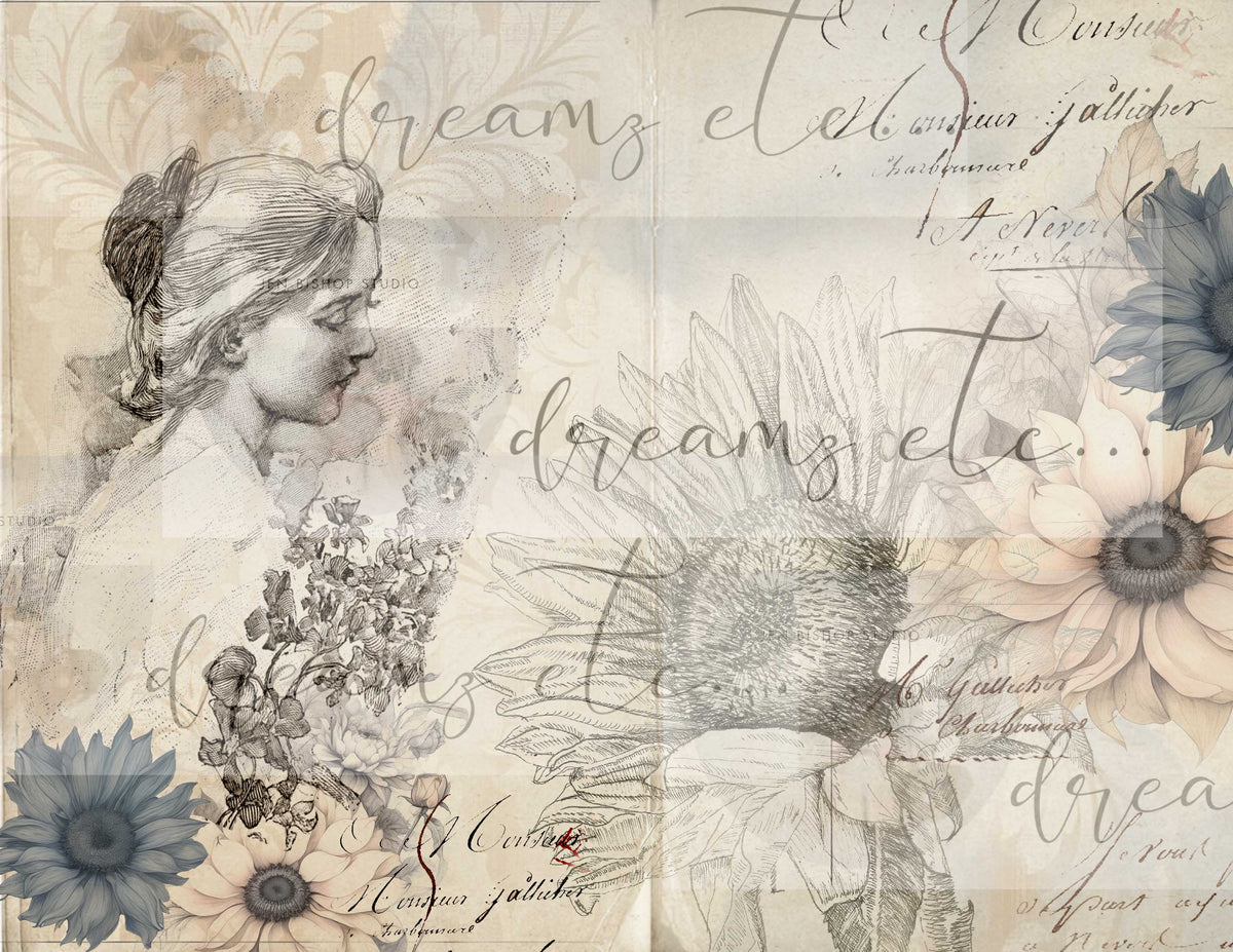 Sunflower Vignettes - Digital Journal Kit