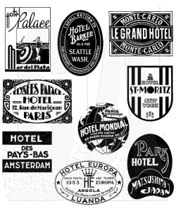 Tim Holtz - Stampers Anonymous - Travel Labels - Cling Mount Stamp