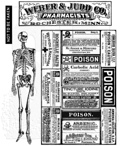 Tim Holtz - Stampers Anonymous - Cling Mount Stamp - Poisonous