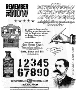 Tim Holtz - Stampers Anonymous - Cling Rubber Stamp - Merchantile