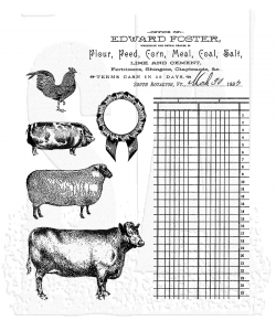 Tim Holtz - Stampers Anonymous - Cling Mount Stamp - On the Farm