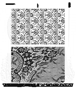 Tim Holtz - Stampers Anonymous - Cling Rubber Stamp - Ornate & Lace