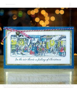 Tim Holtz - Stampers Anonymous - Holiday Scenes -Cling Mount Stamp