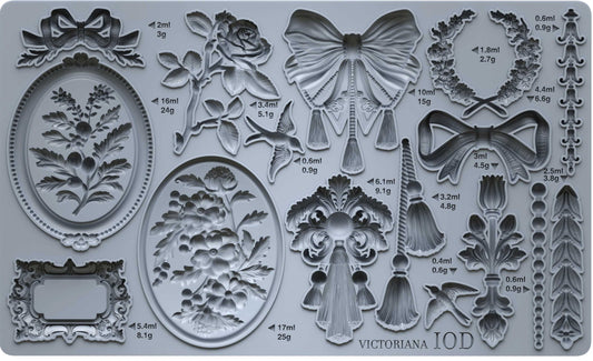 Victoriana - 6x10 Mould - Iron Orchid Designs