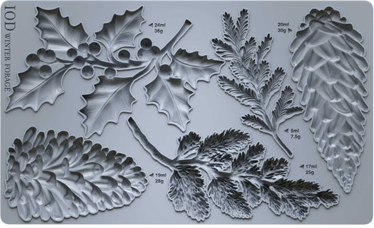 Winter Forage - 6x10 Mould - Iron Orchid Designs