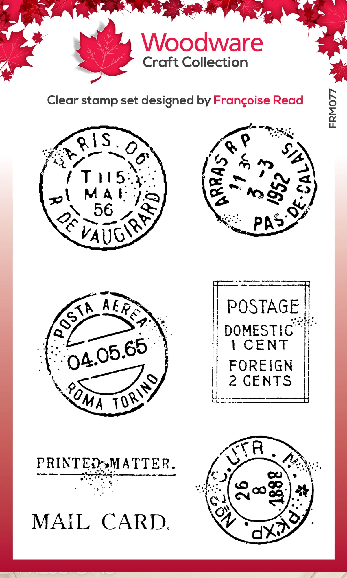 Woodware Clear Stamps 3"x4" - Extra Postmarks