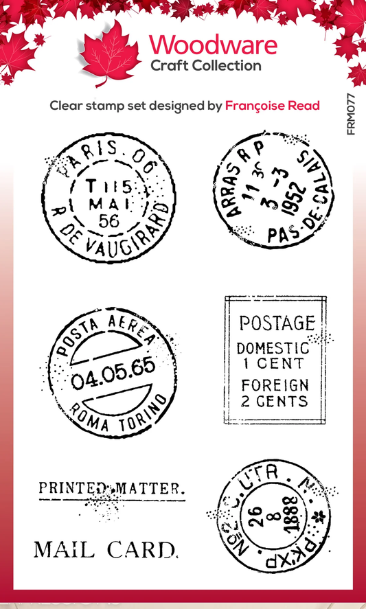 Woodware Clear Stamps 3"x4" - Extra Postmarks
