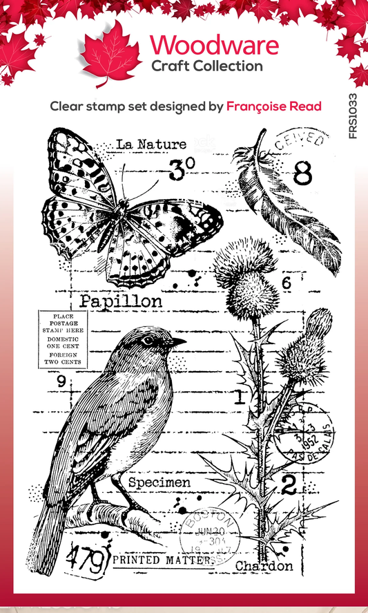Woodware Clear Stamps 4"X6" - Nature Page