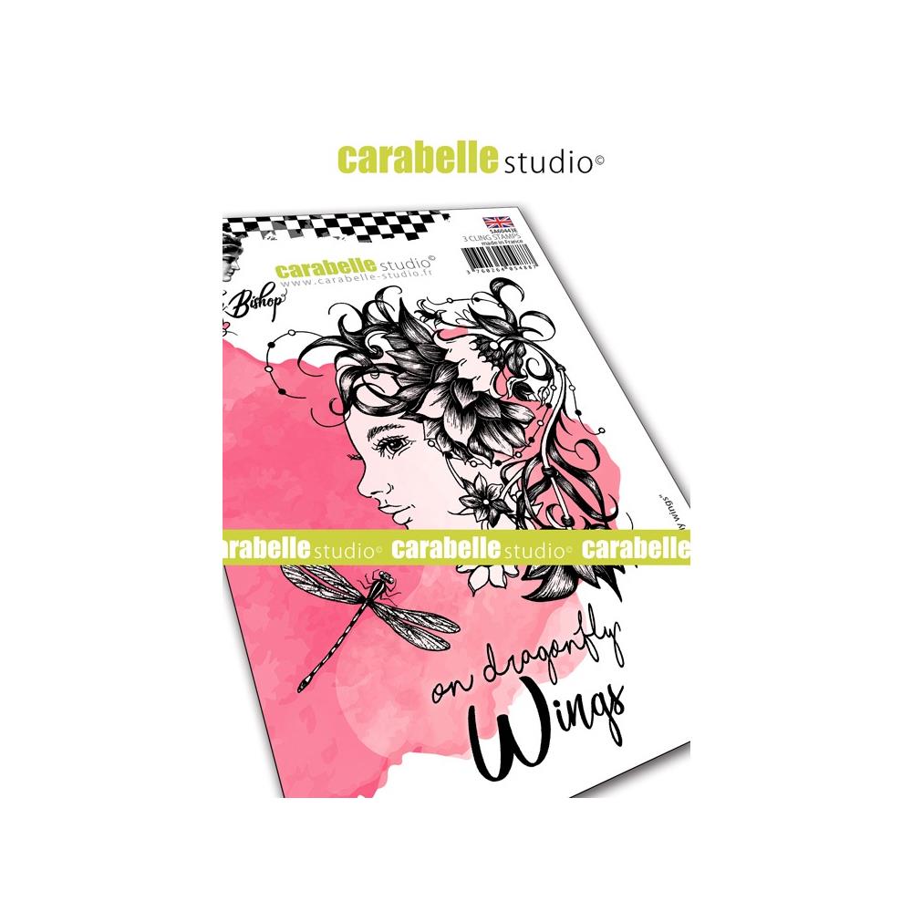 Carabelle Studio Cling Stamp A6 - "Dragonfly Wings" - Jen Bishop *
