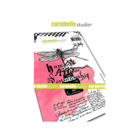 Carabelle Studio Cling Stamp A6 - "Artistic Penmanship" - Jen Bishop *