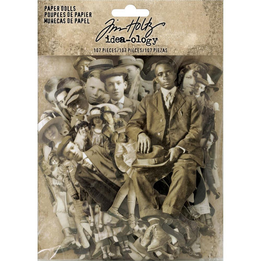 Idea-Ology Paper Dolls Die-Cuts 107/Pkg - Tim Holtz