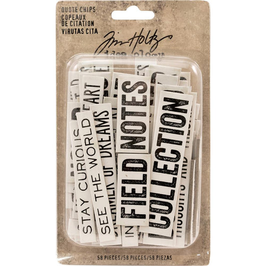 Idea-Ology Quote Chips 58 PKG - Tim Holtz