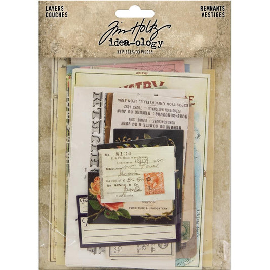 Idea-Ology Layers Remnants 33/Pkg - Tim Holtz