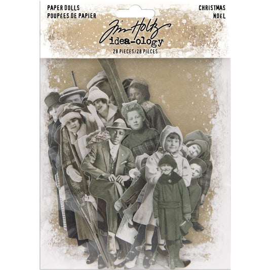 Idea-Ology Paper Dolls - Die-Cuts 28/Pkg -Tim Holtz - Paper Dolls - Noel (2019)