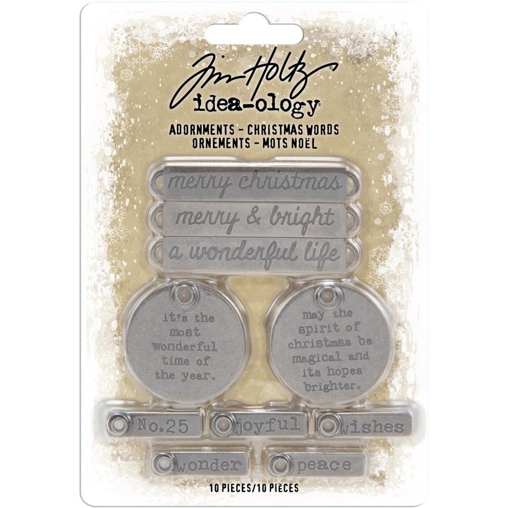 Tim Holtz - Idea-Ology Metal Adornments - Christmas