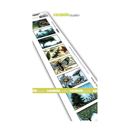 Carabelle Studio Cling Stamp Edge 2"X11.5" Au Grand Air *