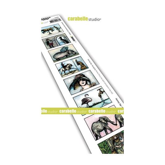 Carabelle Studio Cling Stamp Edge 2"X11.5" - "People & Animals" *