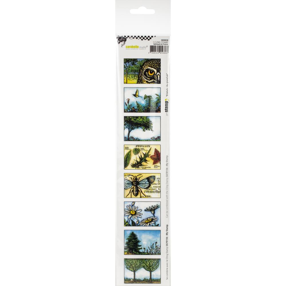 Carabelle Studio Cling Stamp Edge 2"X11.5" Au Grand Air *