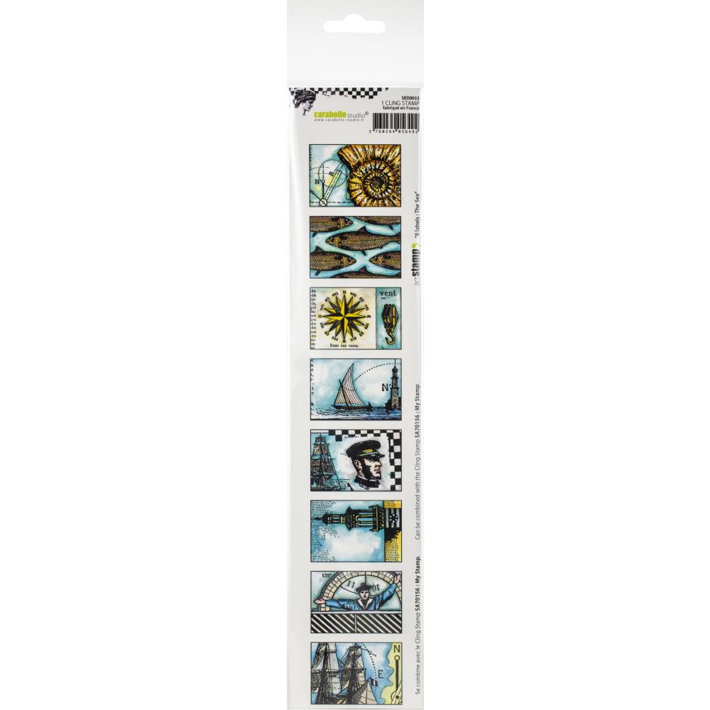 Carabelle Studio Cling Stamp Edge 2"X11.5" - The Sea