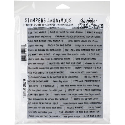 Tim Holtz - Stampers Anonymous - Tiny Text - STAMP SET