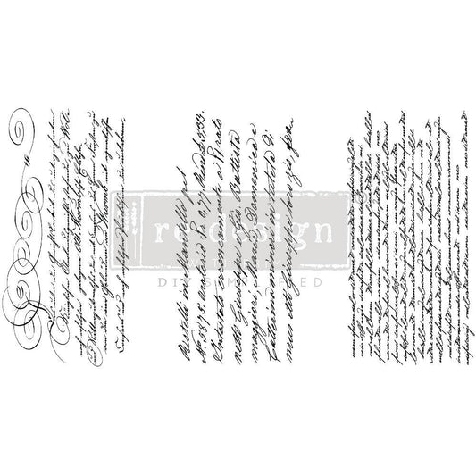 Prima Marketing Re-Design Decor Transfers 6"X12" 3/Sheets - Secret Letters