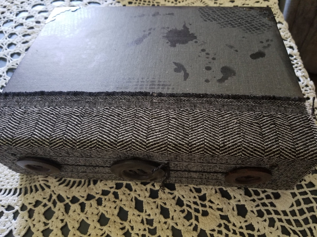 Sherlock Holmes Theme - Journal Etc. - Altered Book - Black - HUGE