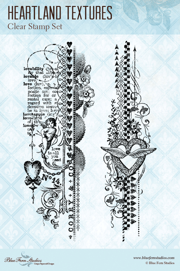 Blue Fern Stamp - Heartland Textures *